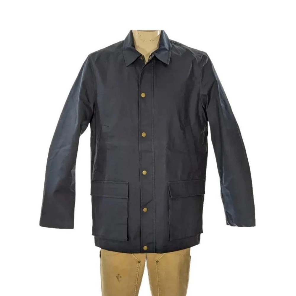 Unisex Navy Blue J.McLaughlin waterproof cotton Jacket